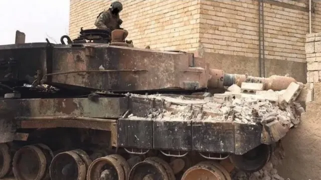 Российские бойцы утопили танк Leopard в болоте на Херсонском направлении