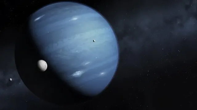 Таинственный темный вихрь на Нептуне впервые замечен с Земли