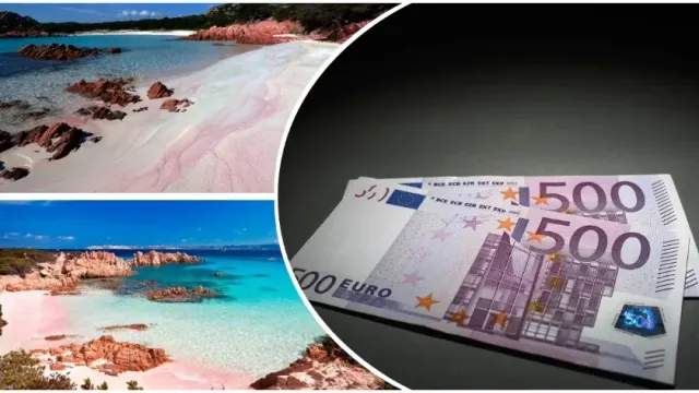 Туристов могут оштрафовать на 276 000 рублей за воровство розового песка на пляже в Италии