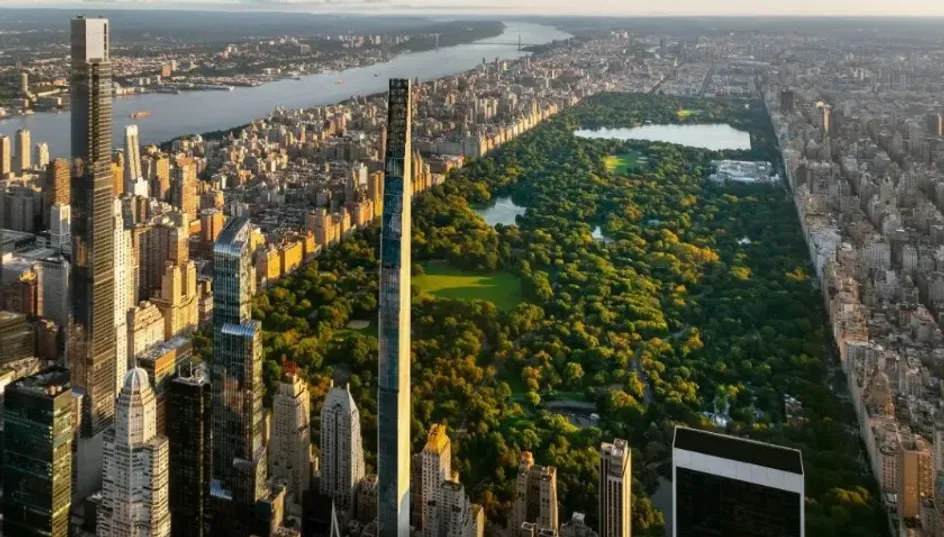 В Нью-Йорке завершили строительство самого тонкого небоскреба в мире
