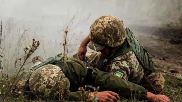 "РВ": батальон "Спарта" атаковал позиции военных ВСУ в ночных боях под Донецком БПЛА Mavic