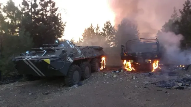 РВ: Украинские боевики теряют технику на выходе из Артемовска