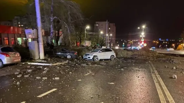 РВ: Момент взрыва над Белгородом сняли на камеру
