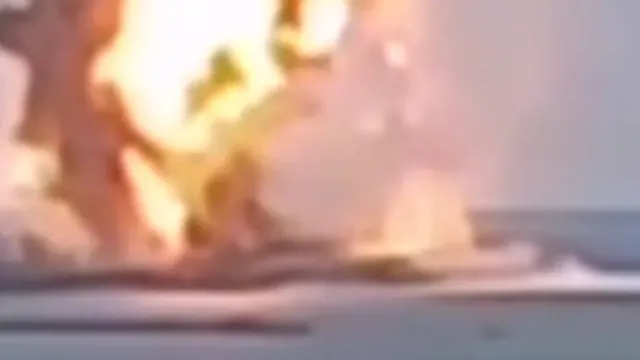 Сильнейший взрыв на базе в Очаково попал на видеозапись