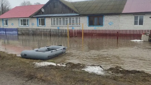 В пригороде столицы Марий Эл из-за поднятого уровня воды в реке подтоплены жилые дома