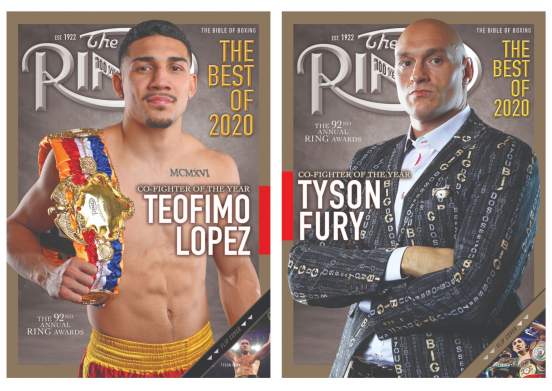 Лопес и Фьюри стали лучшими боксерами 2020 года по версии The Ring