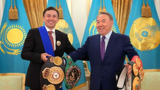 Президент Казахстана Назарбаев заявил, что страна гордится Головкиным после его победы над Шереметой