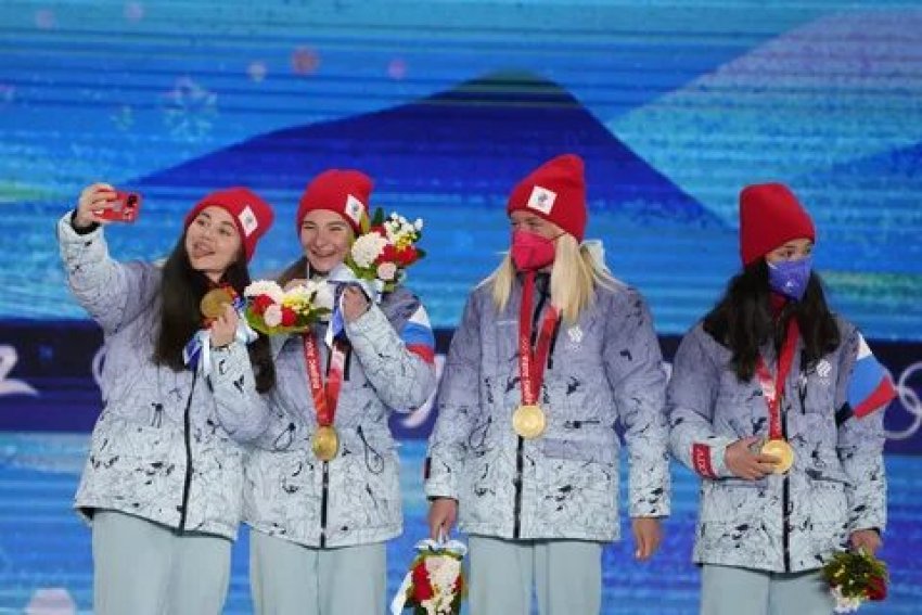 Россия завоевала золото Олимпиады в лыжной гонке