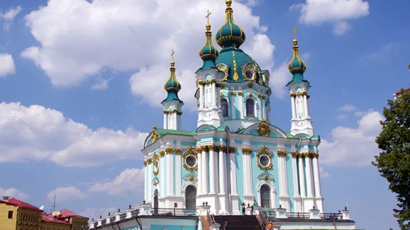 На Украине загорелся православный храм