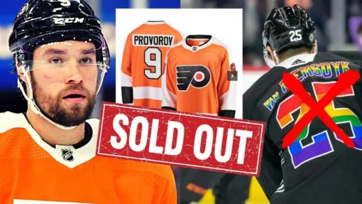 Фанаты поддержали игрока НХЛ Проворова после скандала с ЛГБТ одеждой, раскупив его свитера
