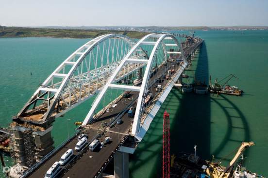 В новогодние праздники трафик на Крымскому мосту вырос на 12%