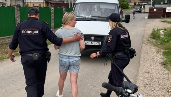 Полиция задержала Марину Овсянникову после обвинения российской власти