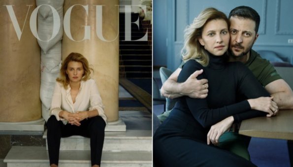 Зеленский с супругой снялся для глянцевого журнала Vogue
