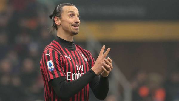 Дубль Ибрагимовича помог «Милану» разгромить «Сампдорию»