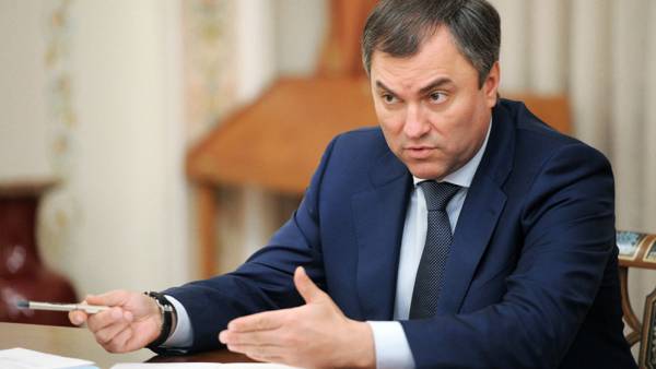 Володин рассказал о последствиях призывов вернуть Крым Украине