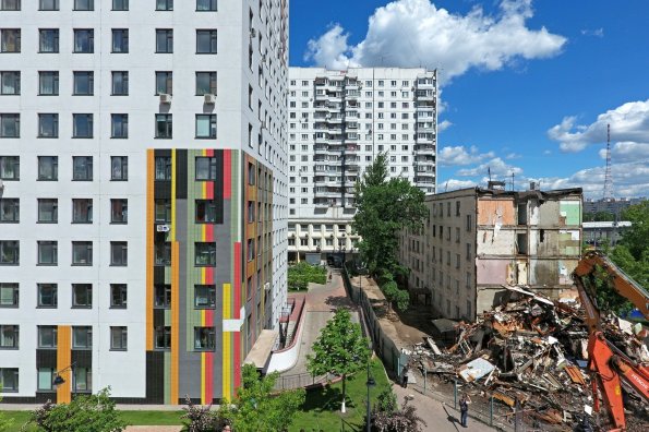 В Москве были расселены первые 100 домов по программе реновации