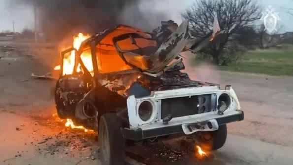 В Херсонской области взорвали автомобиль полицейского с семьей. Мужчина погиб