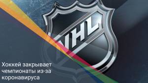 Хоккейная лига закрывает чемпионаты из-за коронавируса