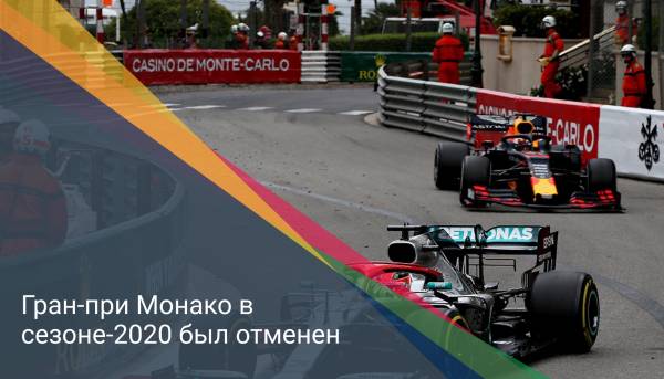 Гран-при Монако в сезоне-2020 был отменен
