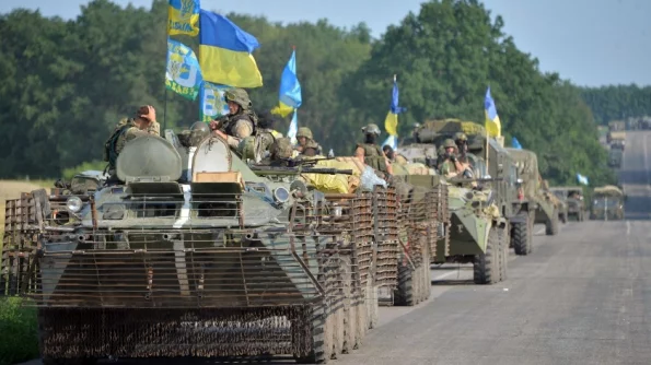 РВ: ВС Украины показали колонну техники США, которая атаковала Белгородскую область