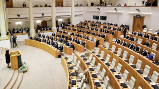 В грузинском парламенте из-за закона об иноагентах подрались депутаты