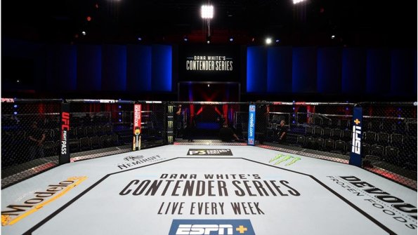 На турнире UFC Contender Series два бойца одновременно отправили друг друга в нокдаун