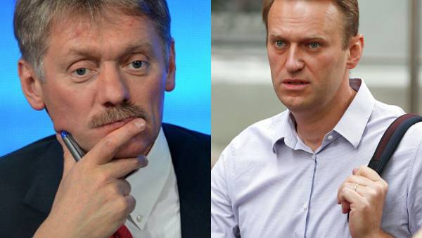 Навальный подаст в суд на Пескова из-за обвинений в работе на ЦРУ